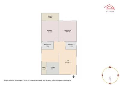 Image of 995 Sq.ft 2 BHK Apartment / Flat for sale in Jupiter Homes by Vijainder Reddy Bollepalli, Samethanahalli, Bengaluru for Rs. 8100000