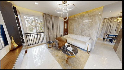 Living Room Image of 1162 Sq.ft 2 BHK Apartment / Flat for sale in Casagrand Suncity, Kelambakkam Chennai for Rs. 7200000