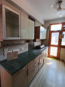 Kitchen Image of 450 Sq.ft 1 RK Builder Floor for rent in Sector 122 Noida for Rs. 20000