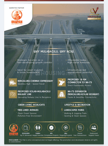 Image of 1200 Sq.ft Residential Plot / Land for sale in Mulbagal, Kolar for Rs. 2998800