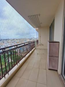 Balcony Image of 2061 Sq.ft 4 BHK Apartment / Flat for rent in Hiranandani Lake Verandahs, Akshayanagar Bengaluru for Rs. 76000