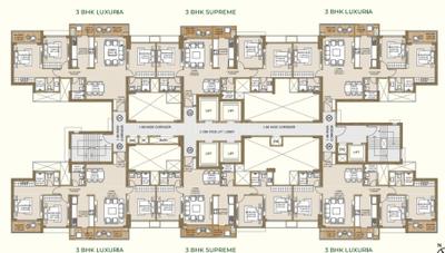 Image of 2500 Sq.ft 3 BHK Apartment / Flat for sale in L And T Crestoria Estate T5, Panvel, Navi Mumbai for Rs. 16000000