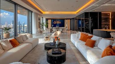 Hall Image of 3400 Sq.ft 5 BHK Apartment / Flat for sale in Rustomjee Crown, Prabhadevi Mumbai for Rs. 289999999