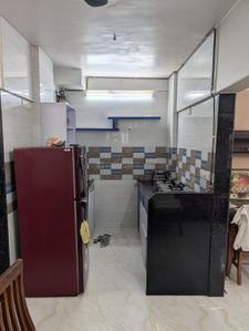 Kitchen Image of 550 Sq.ft 1 BHK Apartment / Flat for rent in Lok Puram Extn, Thane West Thane for Rs. 26000