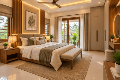 Bedroom Image of 2000 Sq.ft 3 BHK Independent House for sale in Kuttanellur Thrissur for Rs. 11800000