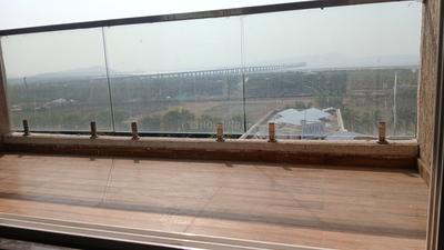 Balcony Image of 2001 Sq.ft 3 BHK Apartment / Flat for rent in Shreenathji Delta Riviera, Ulwe Navi Mumbai for Rs. 85000