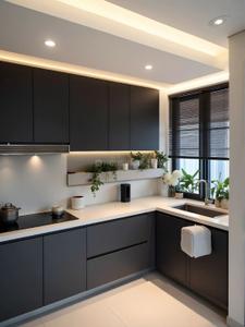 Kitchen Image of 1800 Sq.ft 3 BHK Apartment / Flat for sale in Satyamev Vista II, Ognaj Ahmedabad for Rs. 13500000