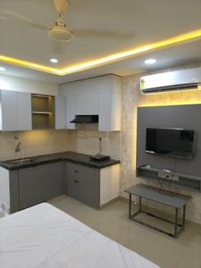 Kitchen Image of 450 Sq.ft 1 RK Studio for rent in Urban Suites, Jagatpura Jaipur for Rs. 18500