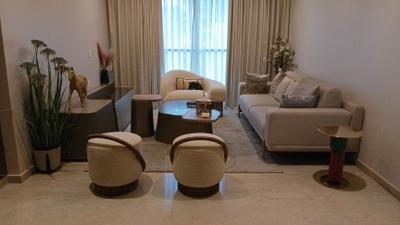 Living Room Image of 980 Sq.ft 3 BHK Apartment / Flat for sale in Adani Ten BKC, Bandra East Mumbai for Rs. 63500000