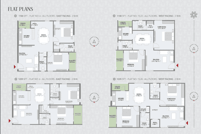 Image of 1020 Sq.ft 2 BHK Apartment / Flat for sale in Akruthi Srivatsa, Mallampet, Sangareddy for Rs. 7300000