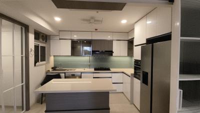 Kitchen Image of 1450 Sq.ft 3 BHK Apartment / Flat for rent in Lake Enclave, Hiranandani Estate Thane for Rs. 100000