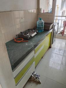 Kitchen Image of 600 Sq.ft 1 BHK Apartment / Flat for rent in Godrej Garden City, Gota Ahmedabad for Rs. 21000