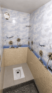 Bathroom Image of 1530 Sq.ft 3 BHK Independent House for rent in Madanganj Kishangarh for Rs. 20000