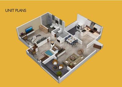 Image of 1015 Sq.ft 2 BHK Apartment / Flat for sale in Sukhwani Hermosa Casa, Mundhwa, Pune for Rs. 9900000