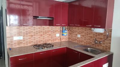 Kitchen Image of 577 Sq.ft 1 RK Apartment / Flat for sale in Eldeco Aamantran, Sector 119 Noida for Rs. 7900000