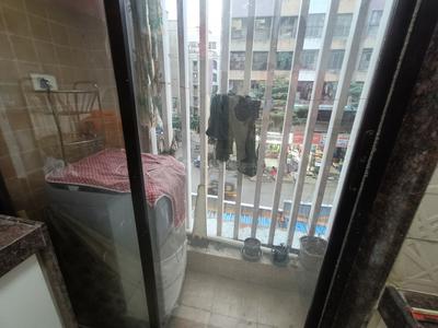 Balcony Image of 650 Sq.ft 1 BHK Apartment / Flat for rent in Veena Dynasty Ph II, Nalasopara East Nala Sopara for Rs. 17000