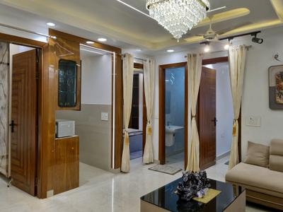 Living Room Image of 810 Sq.ft 3 BHK Apartment / Flat for sale in Hans Builders Floor, Dwarka Mor New Delhi for Rs. 5500000