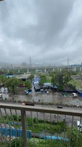 Balcony Image of 900 Sq.ft 2 BHK Apartment / Flat for rent in Palm Vista A1 &amp; A2, Shilphata Thane for Rs. 22000