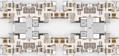 Image of 1480 Sq.ft 3 BHK Apartment / Flat for rent in Adani Amogha, Shantigram, Ahmedabad for Rs. 31000