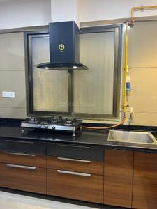 Kitchen Image of 1200 Sq.ft 2 BHK Apartment / Flat for rent in Orchid Blues, Shela Ahmedabad for Rs. 33000