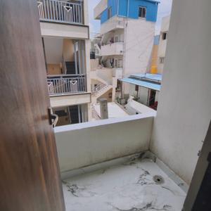 Balcony Image of 610 Sq.ft 1 BHK Apartment / Flat for rent in Kasturi Nagar Bengaluru for Rs. 19000