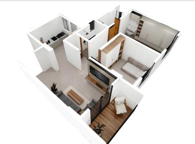 Floor Plan Image of 936 Sq.ft 2 BHK Apartment / Flat for sale in Undri Pune for Rs. 5300000