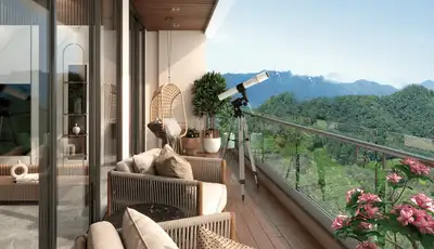 Balcony Image of 1342 Sq.ft 3 BHK Apartment / Flat for sale in Fortune Florence, Borivali East Mumbai for Rs. 40100000
