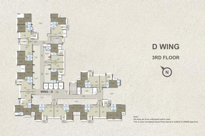Image of 1150 Sq.ft 2 BHK Apartment / Flat for sale in Sector Green, Panvel, Navi Mumbai for Rs. 9500000