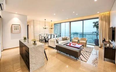 Living Room Image of 850 Sq.ft 2 BHK Apartment / Flat for sale in Satviki Horizon, Dadar East Mumbai for Rs. 29300000
