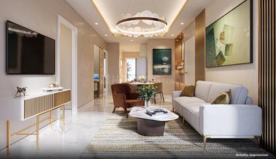 Hall Image of 1557 Sq.ft 3.5 BHK Builder Floor for sale in M3M Antalya Hills , Sector 79 Gurgaon for Rs. 18500000