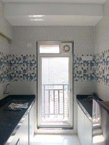 Kitchen Image of 450 Sq.ft 1 BHK Apartment / Flat for rent in Raunak Bliss, Kasarvadavali Thane for Rs. 27500