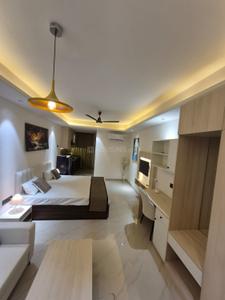 Bedroom Image of 600 Sq.ft 1 RK Apartment / Flat for rent in Gopalbari Jaipur for Rs. 35000
