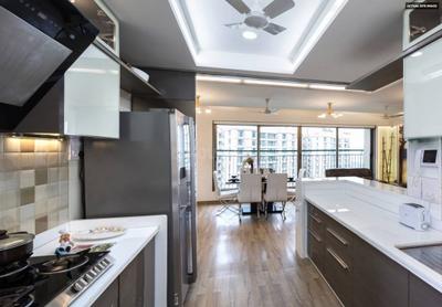 Kitchen Image of 710 Sq.ft 2 BHK Apartment / Flat for sale in Dosti 604, Thane West Thane for Rs. 13500000