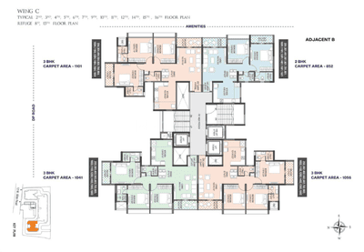 Image of 1043 Sq.ft 2 BHK Apartment / Flat for sale in Yashada Dreamsong, Mamurdi, Pune for Rs. 6200000