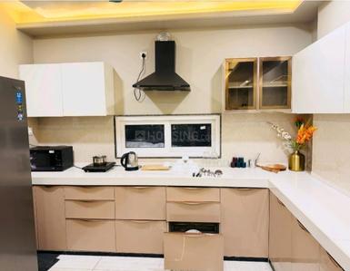 Kitchen Image of 600 Sq.ft 1 BHK Apartment / Flat for rent in Jagatpura Jaipur for Rs. 20000