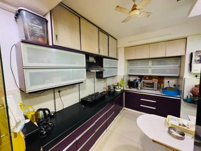 Kitchen Image of 1000 Sq.ft 3 BHK Apartment / Flat for rent in Shaligram Rudraksh Park Phase II, Bawadiya Kalan Bhopal for Rs. 30000