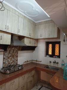 Kitchen Image of 600 Sq.ft 1.5 BHK Builder Floor for sale in Dilshad Garden New Delhi for Rs. 6500000