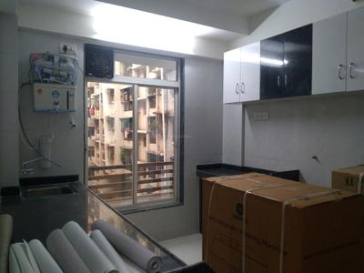 Kitchen Image of 1076 Sq.ft 3 BHK Apartment / Flat for rent in Thakur Galaxy, Boisar Mumbai for Rs. 25000