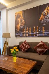 Hall Image of 550 Sq.ft 1 BHK Builder Floor for rent in Chhattarpur New Delhi for Rs. 27999