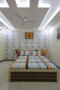 Bedroom Image of 1475 Sq.ft 3 BHK Builder Floor for rent in Maharishi Puram Colony Agra for Rs. 25000