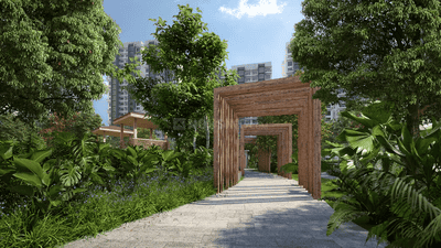 Image of 1077 Sq.ft 2 BHK Apartment / Flat for sale in Godrej Emerald Waters, Pimpri, Pune for Rs. 11400000