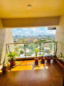 Balcony Image of 1241 Sq.ft 3 BHK Apartment / Flat for rent in MJ Opera, Wakad Pune for Rs. 37000
