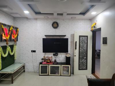 Living Room Image of 420 Sq.ft 1 BHK Apartment / Flat for rent in Paradigm Pushpanjali Residency Phase III, Kasarvadavali Thane for Rs. 18200
