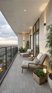 Balcony Image of 1152 Sq.ft 2 BHK Apartment / Flat for sale in Embassy Indiabulls Park 2, Panvel Navi Mumbai for Rs. 13200000
