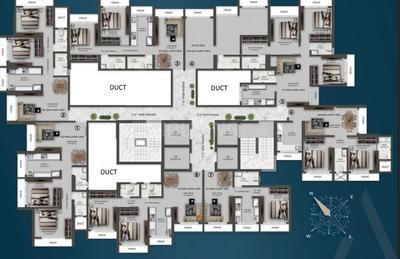 Image of 1050 Sq.ft 2 BHK Apartment / Flat for sale in Pramanik Walchand Avenue, Mira Road East, Mira Bhayandar for Rs. 12255000