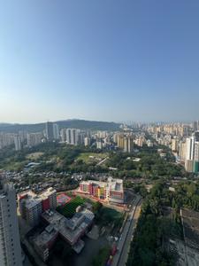 Balcony Image of 1100 Sq.ft 3 BHK Apartment / Flat for rent in The Address By GS , Thane West Thane for Rs. 75000