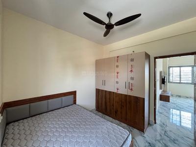 Bedroom Image of 452 Sq.ft 1 BHK Builder Floor for rent in HSR Layout Bengaluru for Rs. 25000