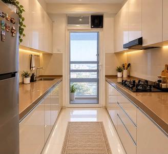Kitchen Image of 750 Sq.ft 1 BHK Apartment / Flat for rent in Goyal Prime Plaza, Bodakdev Ahmedabad for Rs. 15000