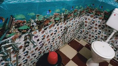 Bathroom Image of 900 Sq.ft 1 BHK Independent House for rent in Kanchrapara North 24 Parganas District for Rs. 7500
