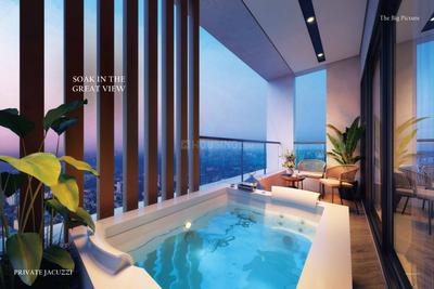 Balcony Image of 3200 Sq.ft 4 BHK Apartment / Flat for sale in Saheed Nagar Bhubaneswar for Rs. 50000000